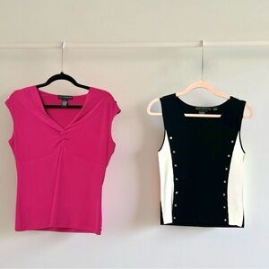 2 Women’s Sleeveless Tops Size Small